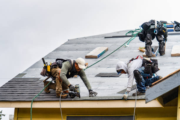 Professional Roofing technician working in Thompson Ridge, NY